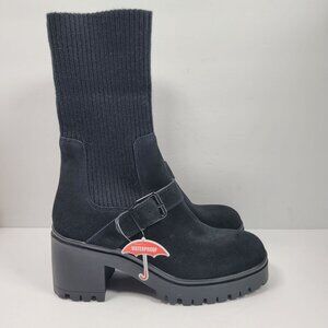 Blondo Women's Black Waterproof  Chunky Heel Boots US Size 8.5M NWOT